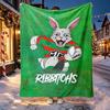 South Sydney Rabbitohs Pattern Blanket for Home Decoration, Bed, Sofa, Car Travel, Camping, Suitable for All Seasons, Birthday Christmas Gift