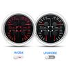 ZMFJH 7 Color Light Multi-Meter 4IN1 Oil Pressure+Water Temperature+Fuel Level Gauge+Voltage with Alarm Sensor Auto Car Boat 12V