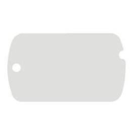 Sølvfarget militært ID-merke