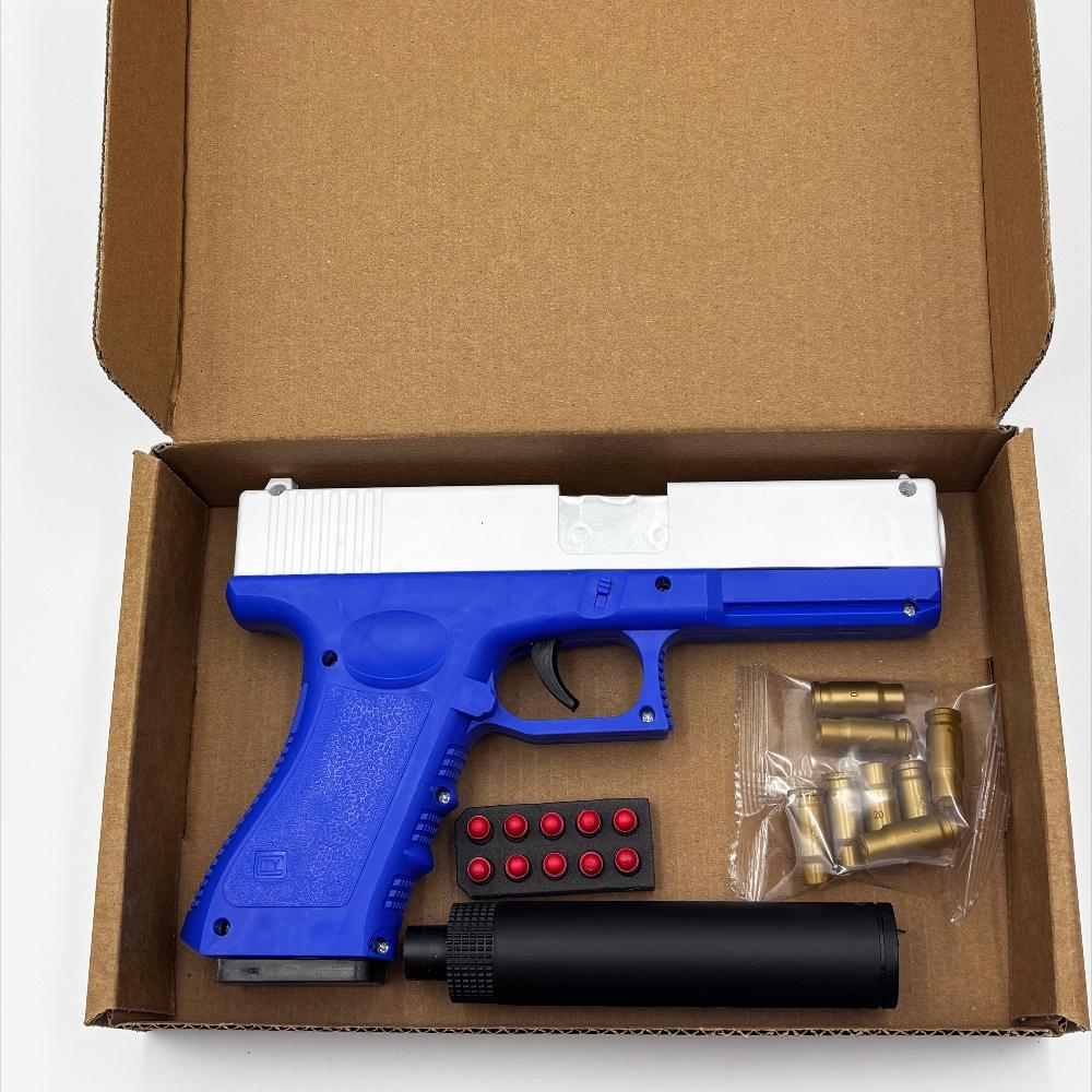 NEW High Quality Soft Bullet Air Gun Manual Toy Gun Lower Magazine Laser Outdoor Sports CS Game Weapons Children Gift Boys Gift