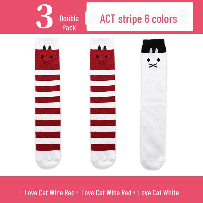 Șosete înalte până la genunchi pentru fete de primăvară și toamnă - șosete de vițel cu tub mijlociu pentru copii și bebeluși