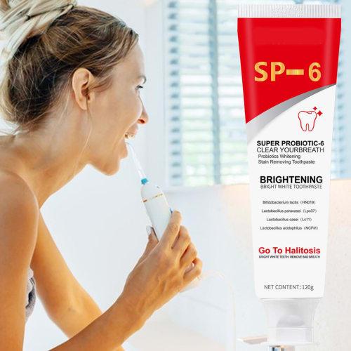 2 x 6-Piece Deep Cleansing Toothpaste with Ultra Whitening Probiotics for Gum Repair and Complete Care