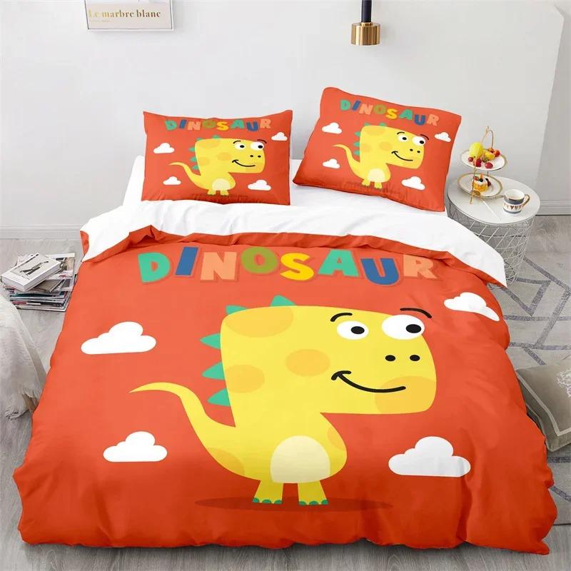 Comforter Cartoon Dinosaur Cute Animal Bedding Set Twin For Kids Boys Girls Decor Microfiber Comforter