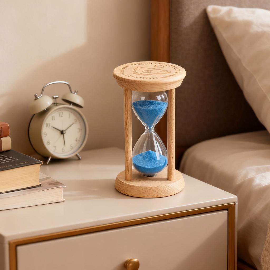 Sand Timer Wooden 5 Minute Hourglass Desktop Decoration 5 Minute Sand Timer For Cooking Baking Meditation Classroom
