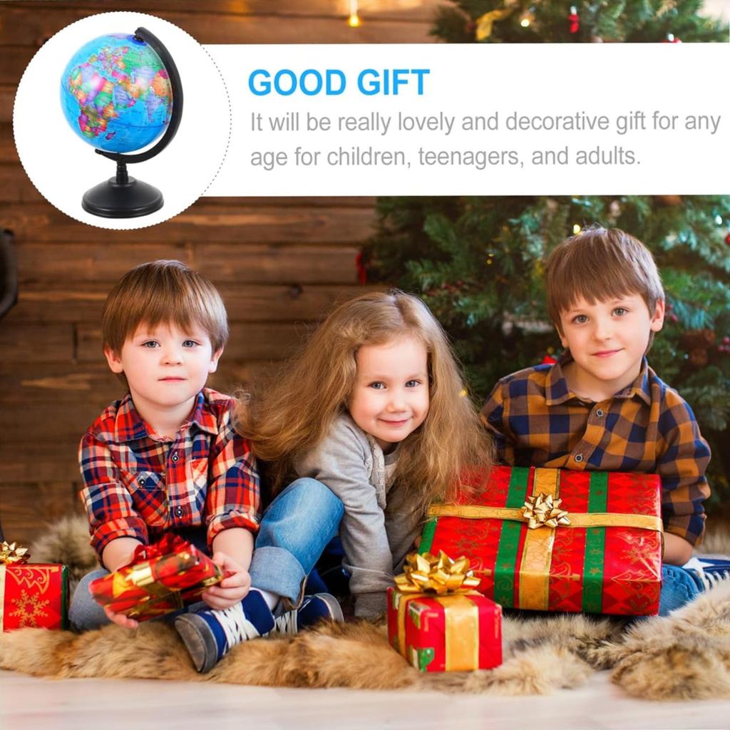 1pc Standard Teaching Globe Set, HD English Map 360° Rotation, for Classroom & Geography Learners, Educational Resource