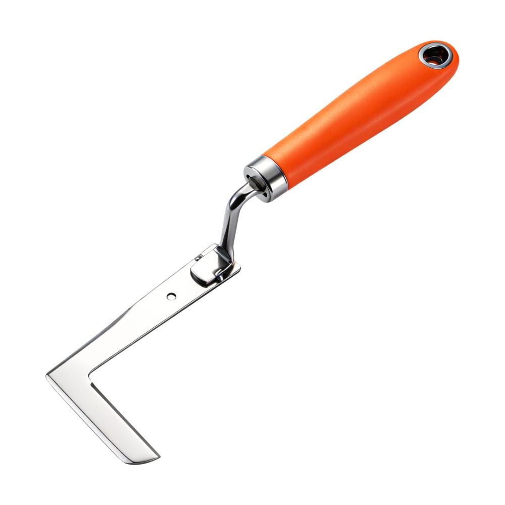 1PC L-Shaped Stainless Steel Manual Weeding Tool with Wood Handle for Garden Crack Weeder Transplant Bonsai Agricultural Care