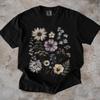Floral Graphic Tee, Botanical Wildflower Shirt, Cottagecore Nature Top, Vintage Flower Art T-Shirt
