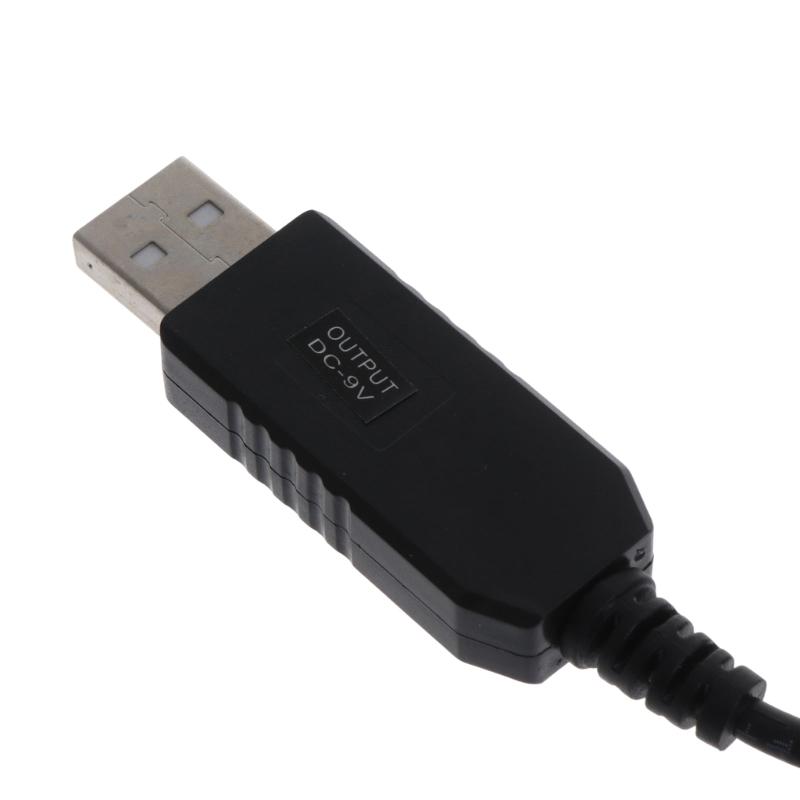 USB Power Boost Line Voltage Step Up Adapter Cable USB 5V To DC 9V 5.5x2.1mm Connector Converter for Wireless Router
