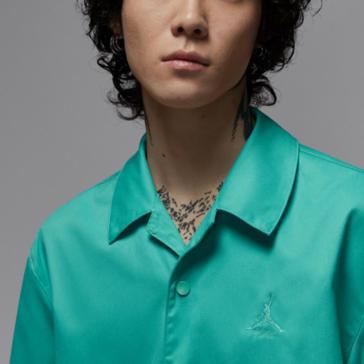 Jordan Essentials Statement Jumpman Casual Minimalist Comfortable Short Sleeve Shirt Men shirts Washed-Teal FN4626-392