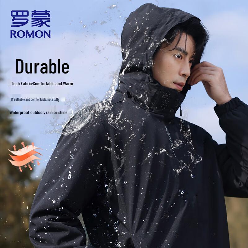 ROMON Men's 3-in-1 Versatile Windbreaker Jacket