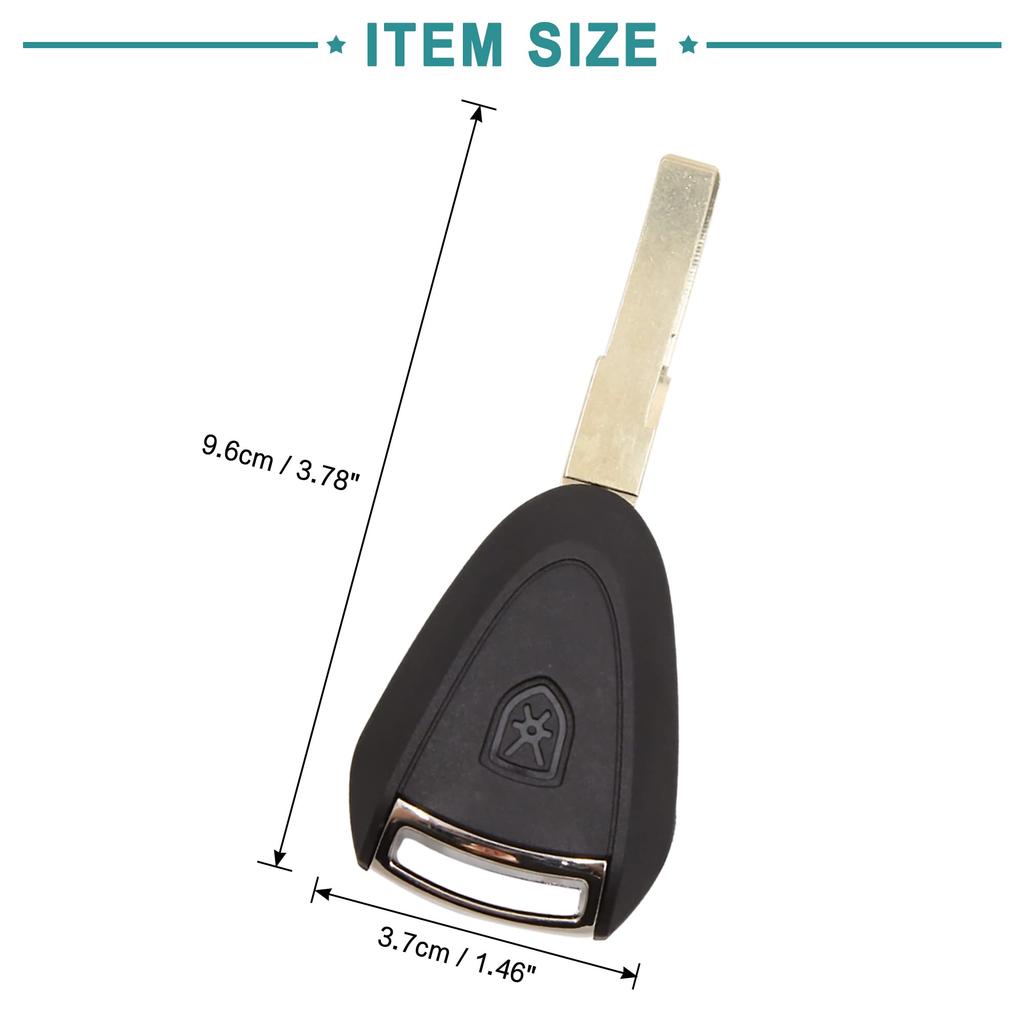 ACROPIX Schlüsselanhänger-Hülle, 3-Tasten-Fernbedienungs-Schalenhülle für Porsche und Boxster, Schwarz, 1 Stück