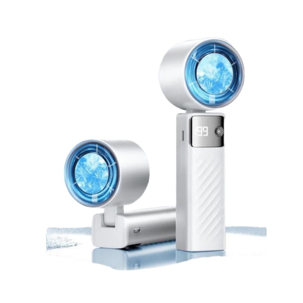 Enfsdtyec 2025 Portable Handheld Fan with Cooling Neck 199 Speed Mini Neck 4000mAh Large LED 7 Instant with Strap and Perfect for and Outdoor