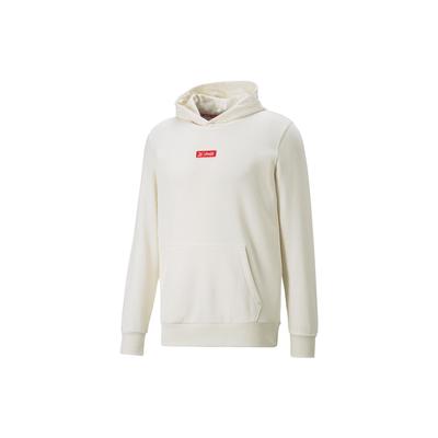 Puma Retro Color-Block Letter Logo Casual Hoodie Men Tops Ivory-White 536161-97
