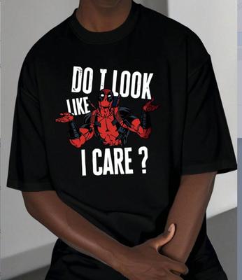 Deadpool Humorous Graphic T-Shirt,Soft Breathable & Fade Resistant, Classic Fit for Daily Casual Wear