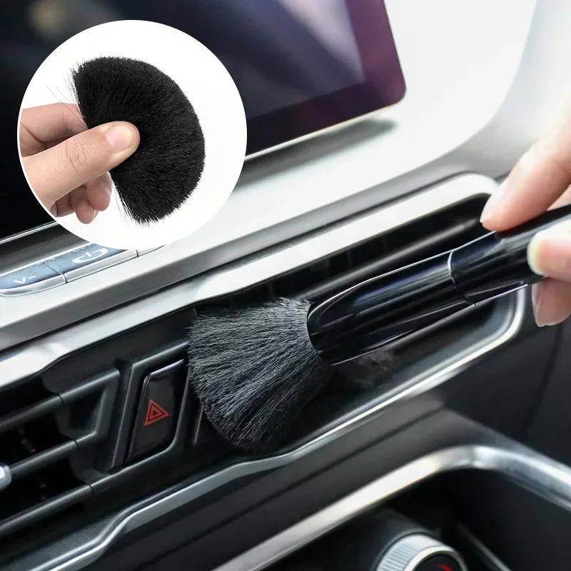 Car Detailing Brush Ultra-Soft Auto Interior Detail Brushes Car Dash Duster Brushes with Synthetic Bristles Car Cleaning Tools