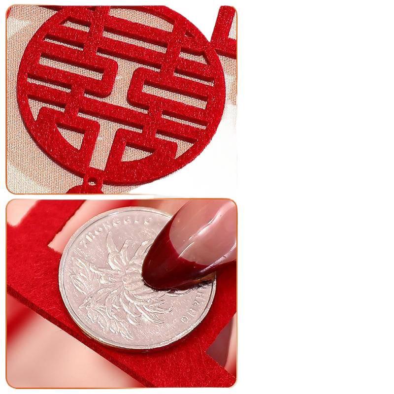 Double Happiness Wedding Ceiling Decoration: Square Hanging Ornament for Bedroom, Living Room, or New Home