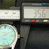 USED TITONI AIRMASTER TITOFLEX SWISS MENS TURQUOISE BLUE DIAL WATCH a432180-2 R110-a432180