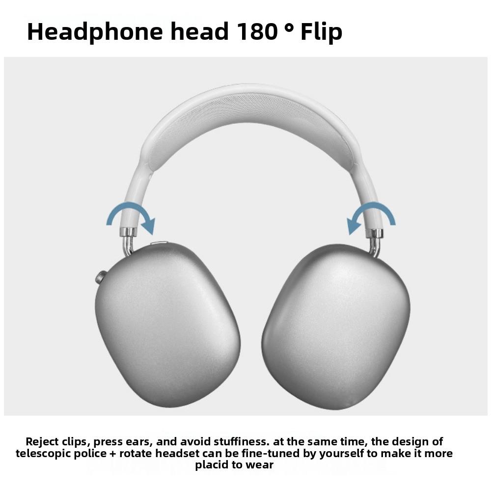 Bluetooth 5.4 Headset Mesh Head Bow True Wireless Knob Keys Music