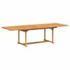 Garden Dining Set 9 pcs Brown Solid Wood Teak