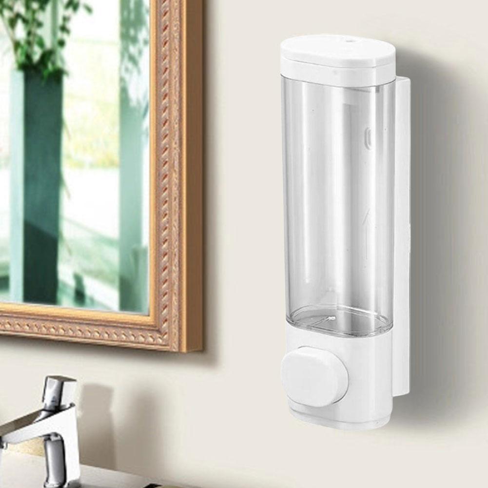 Liquid Soap Dispenser Wall- Mounted Manual Liquid Dispenser Refillable Soap Dispenser for Kitchen Bathroom Washroom Accessories