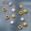 18K Gold Plated Beads with Large Hole,Beads For Bracelets Accessories,Separator For Beads,Supplies For Jewelry DIY Findings