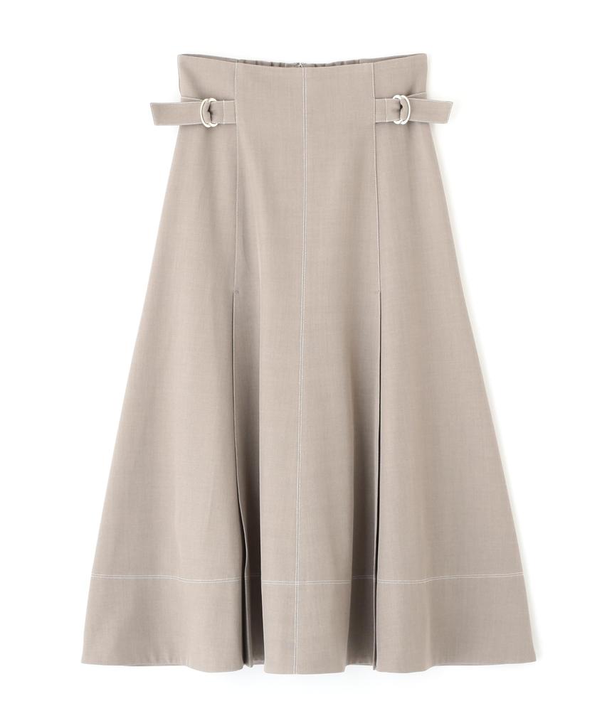Jill by Jill Stuart Basic Twill Semi-Flare Skirt, 125-5120008, Mocha