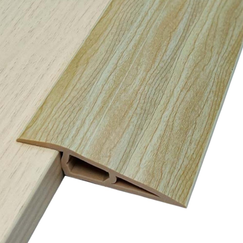 1pc 2m/78.74in Pvc Floor Transition Strip Waterproof Floor Transition Strip Non-slip Pvc Threshold Ramp for Doorways Carpet Gap