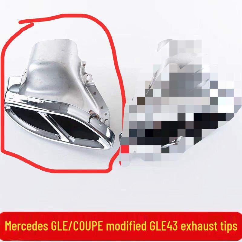 AMG GLE43 Tailpipe for Mercedes GLE320/350/400/450/500 Coupe SUV Exhaust Mod
