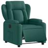 Electric Recliner Chair Dark Green Fabric