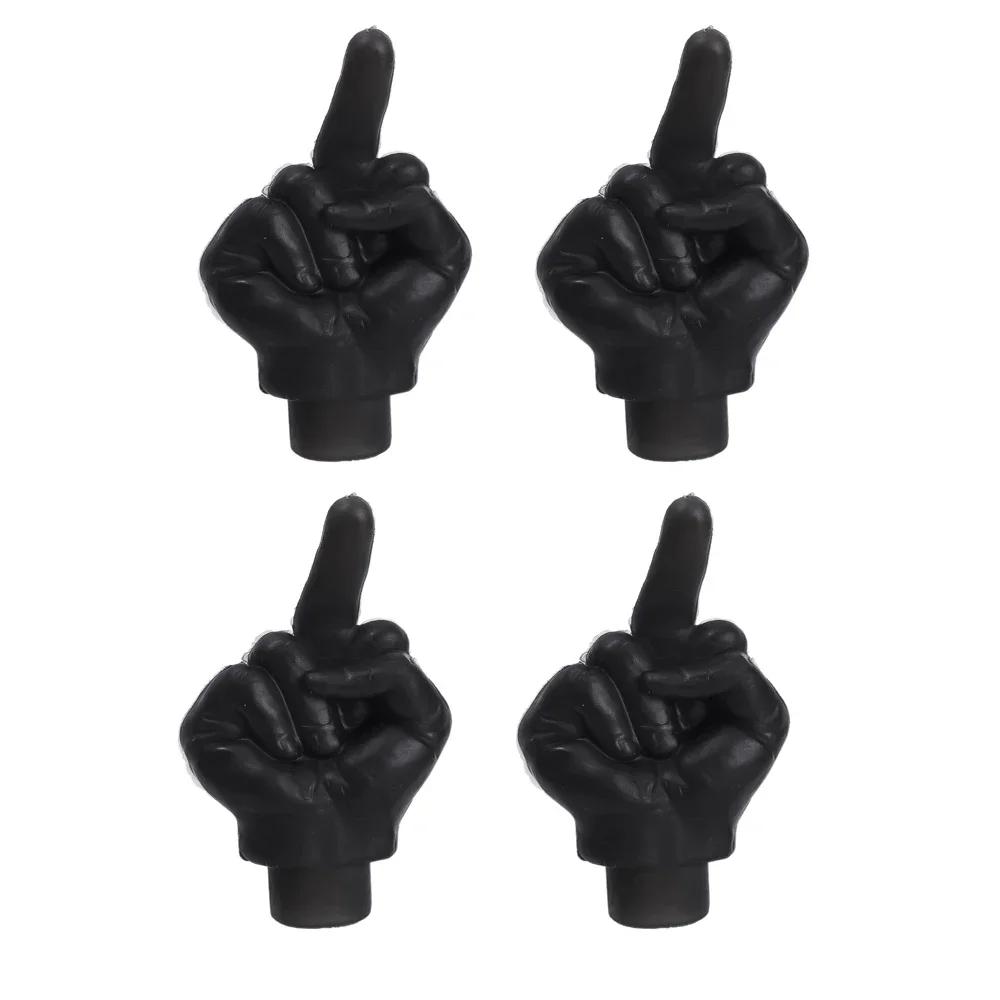 Araba Orta Parmak Şekillendirme Lastik Vana Kapağı Kişilik Dekor Tekerlek Nozulu Toz Geçirmez Su Geçirmez Lastik Vana Gövdesi Kapakları Aksesuarlar