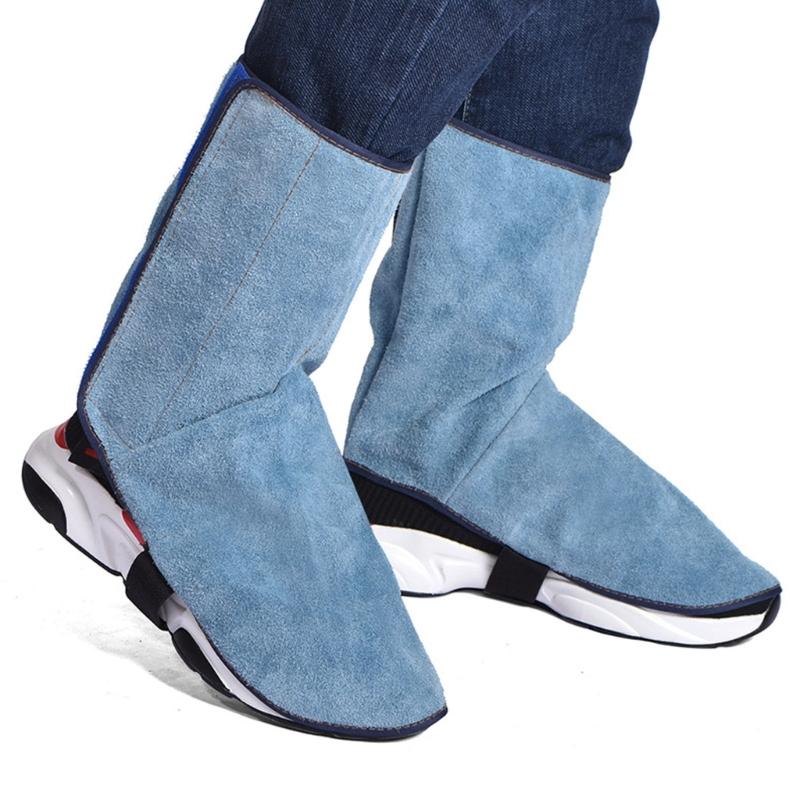Heat Resistant Industrial Leather Welding Spats Foot Shield Guards Covers For Maximumly Safety In High Risk Areas 2 Pack