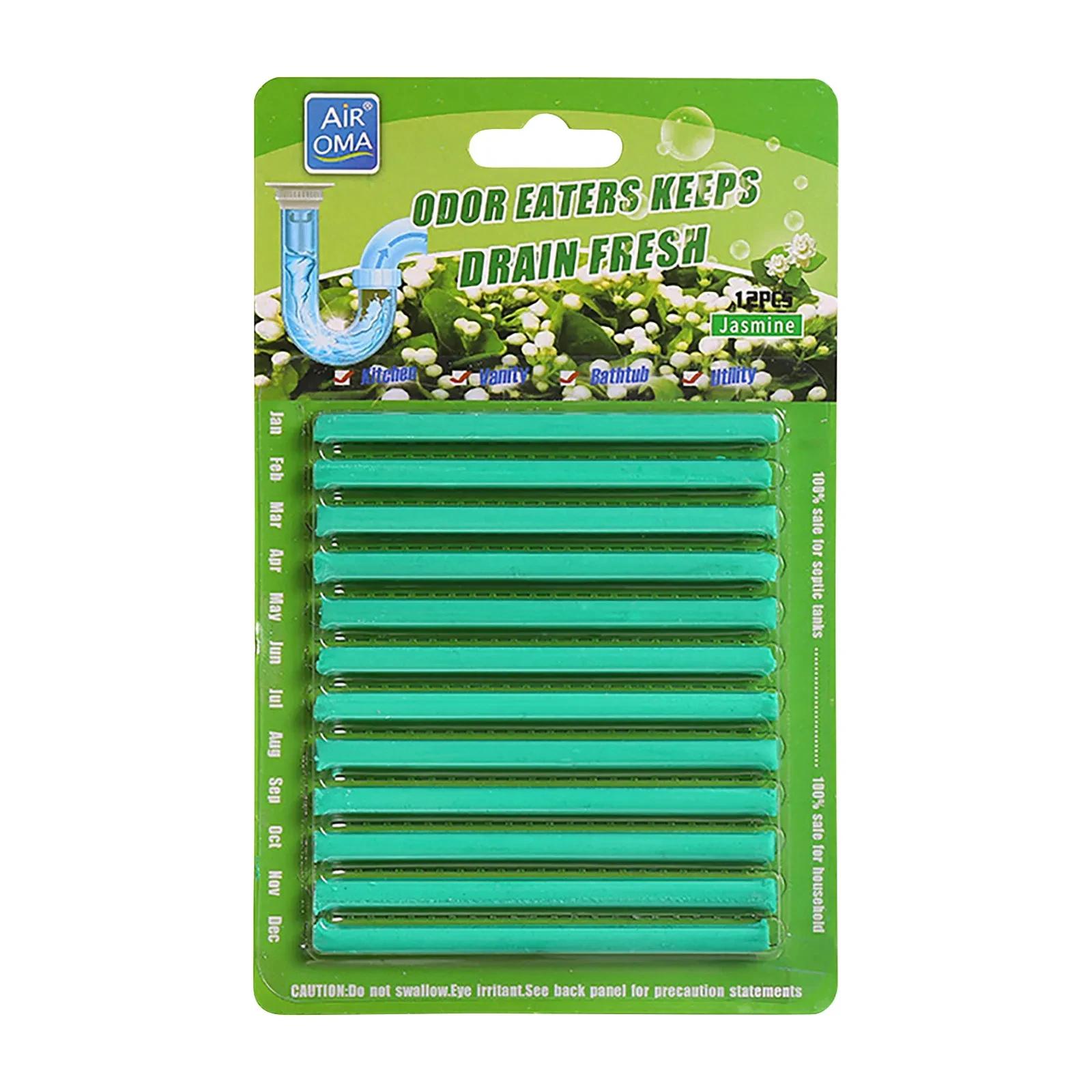 

12 шт./набор Палочки для чистки труб Очиститель волос для канализации Щетка для чистки бассейна Инструмент для прочистки водопроводных труб Очиститель слива ванны Товары для дома Jasmine scent