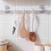 Modern Adhesive Hooks For Curtains 6Pieces No Drilling ABS Mounting Brackets Shower Rod Clips Hangers Kitchen Bedroom