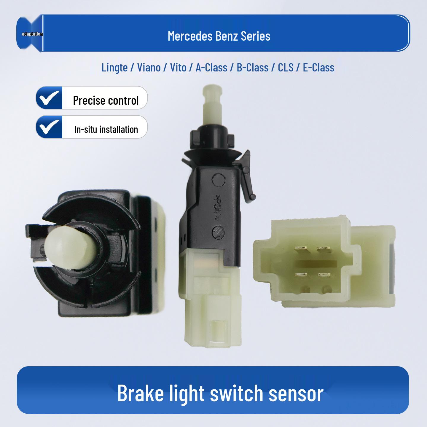 Compatible Mercedes Models: W211, W212, W204, W245, W176, C219 Brake Light Switch Sensor.