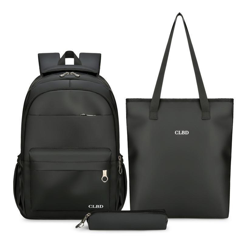 Batoh Set Student Schoolbag Muž Business Water-Repellent Backpack