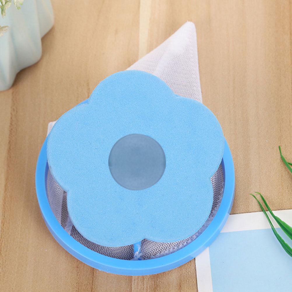 Washing Machine Pet Fur Catcher Reusable Flower Shaped Floating Lint Filter Mesh Bag Hair Filter for Dog Cat Fur Hair Collector