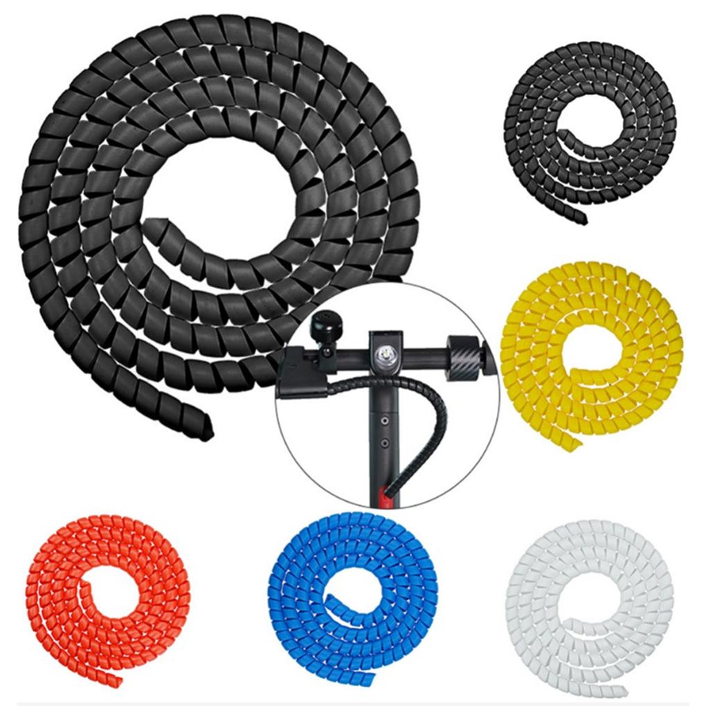PVC Electric Scooter Frame Guard Braking Line Protection Wrap Portable Solid Color Scooters Protector Accessories