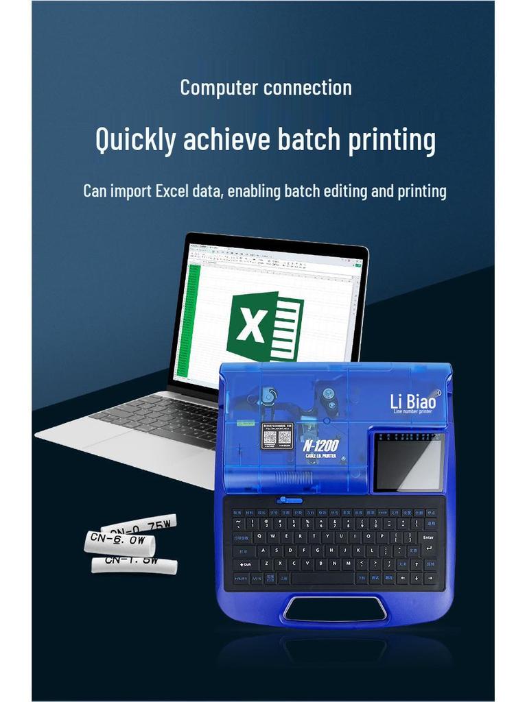 Li Mark N-1200 Wire & Heat Shrink Tube Marker Printer