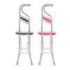 Folding Walking Hand Stick Stool Elderly Stainless Steel Four Leg Thickening Walking Cane