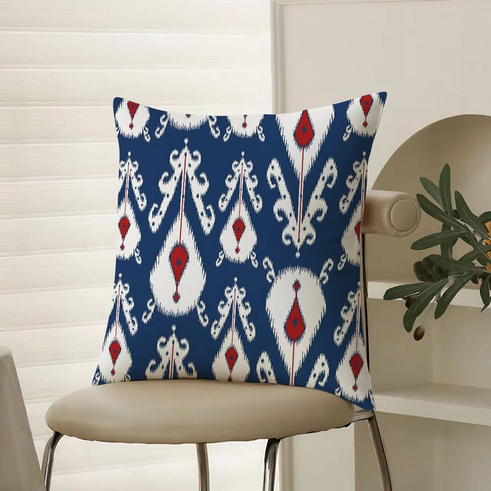 

Russian Doll Pattern Cute Pillow Case Comfort Sofa Bed Silky elegant Invisible zipper Decorative cushion cover 12x12Inch