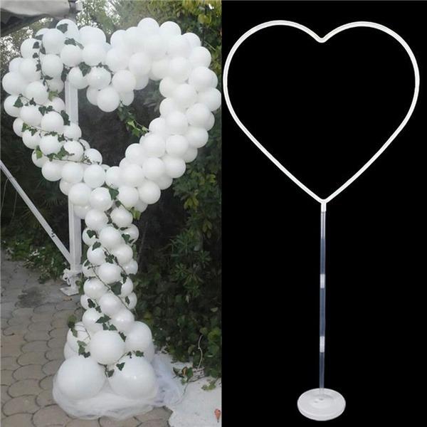 Ballonhalter Geburtstag Hochzeit Ballons Ständer Dekorationen Herzform Ballonständer Basis Hoop Stick Ballons Arch Decor