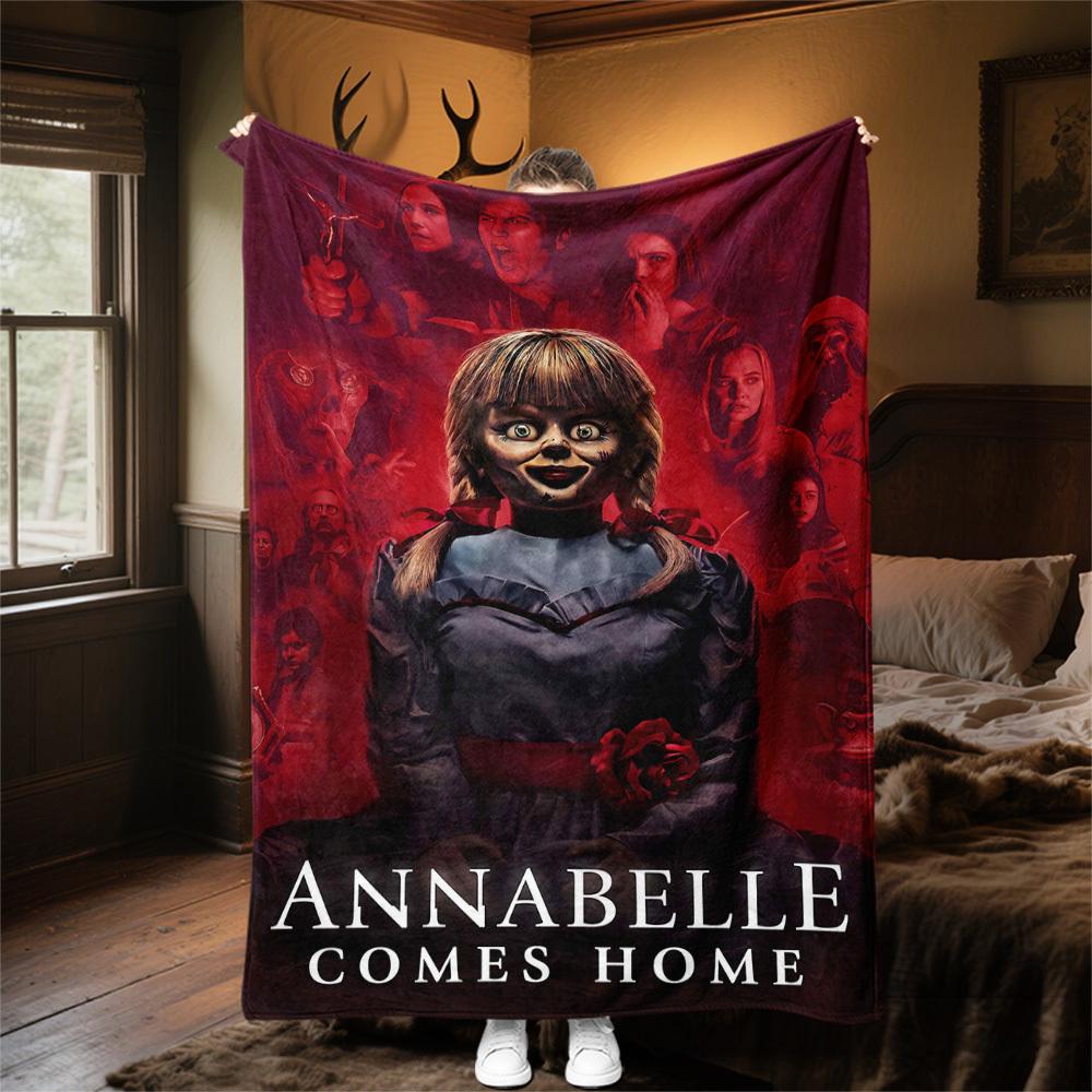 1PC Annabelle Comes Home Outdoor Flannel Blanket Soft Plush Decor for Picnics, camping,Bedroom, Playroom, Office1230A