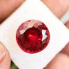 NATURAL Red Ruby 13.20 Ct Round Cut CERTIFIED Loose Gemstone JULY Birthstone