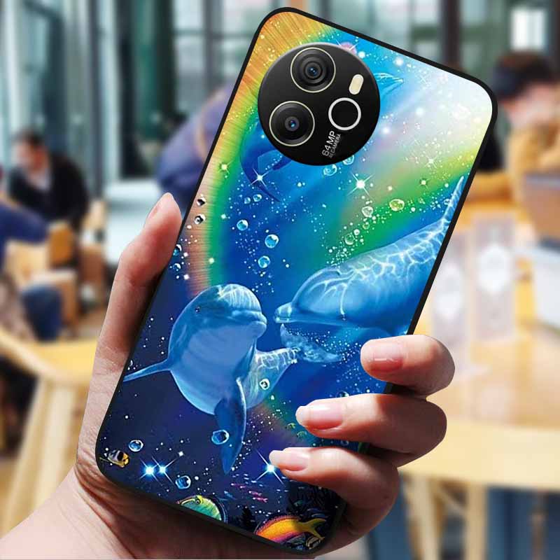 For Blackview Shark 8 Case 6.78" Cartoon Painted Cover Lovely Case Soft Silicone Protect Cover For Blackview Shark8 Cases Bumper
