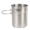 2 stücke Edelstahl Kochen Tasse Becher Faltbare Outdoor Camp Kochtopf Camping Kochgeschirr