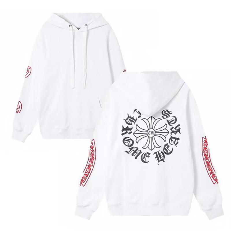 836 CHROME HEARTS 2025 Herbst und Winter Neues Übergrößen-Kapuzensweatshirt im klassischen Stil mit Logo, für Paare geeignet