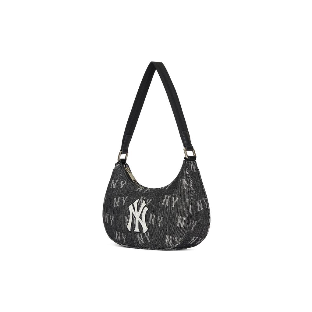 MLB New York Yankees Vintage Floral Casual Commuter Cotton Shoulder Tote Handbag Clutch Student Bag Unisex bags Gray 3ABQS224N-50NYD