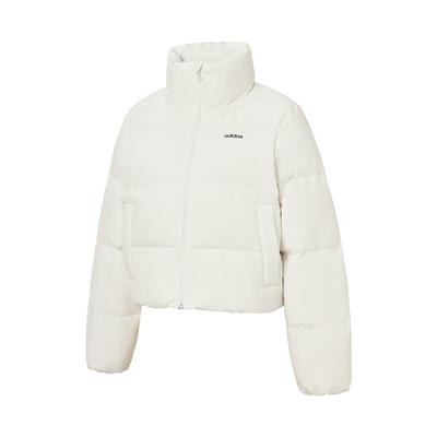 FW24 Womens Puff Down Solid Color Outdoor Warm Short Jacket Men Jacket Han-Jade-White JW1684