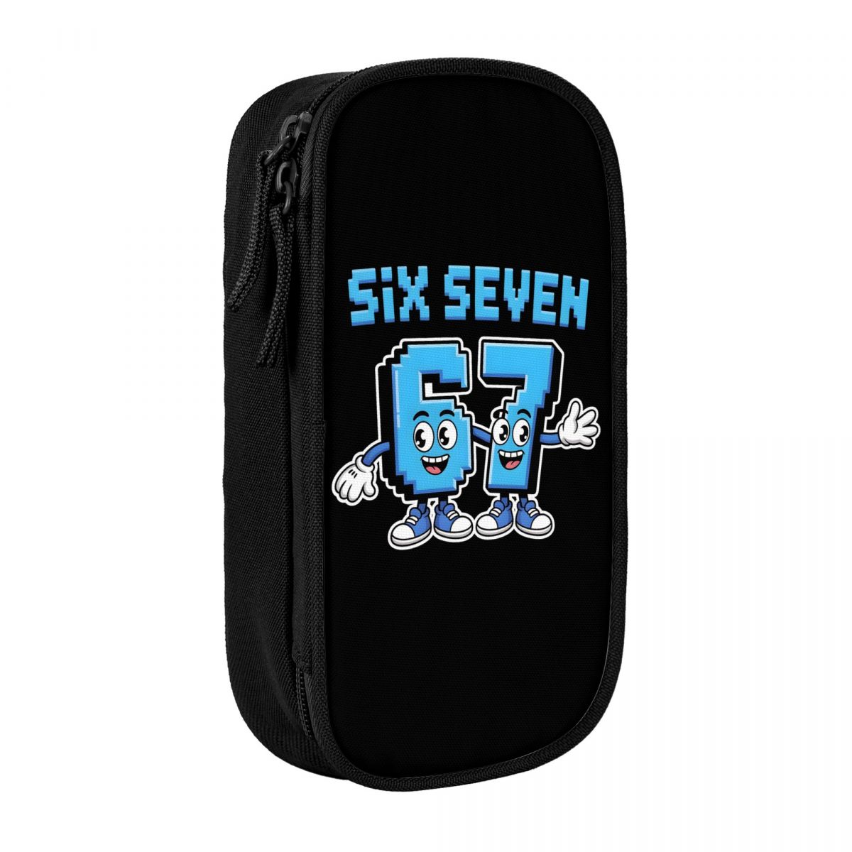 67 Zes Zeven 6-7 Grappige Italiaanse Hersenkronkel Potlood Etui Mode Pennenhouder Tassen Student Grote Opbergruimte Schoolbenodigdheden (as the picture,One Size)