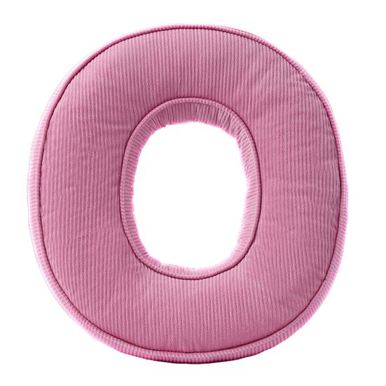 Pink Corduroy Letter Pillow A To Z English Alphabet Throw Pillow Decorative Capital Alphabet Shaped Hugging Cushion Sofa Bedroom Living Room Decor